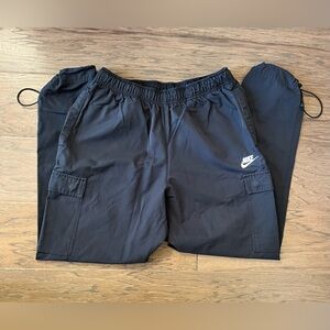 Mens Nike Medium Club Woven Cargo Jogger Pants Drawstring Running Lightweight